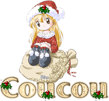 Gif animé coucou fille